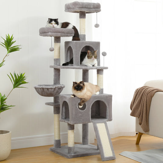 Multi-Level Cat Tree with Scratching Posts