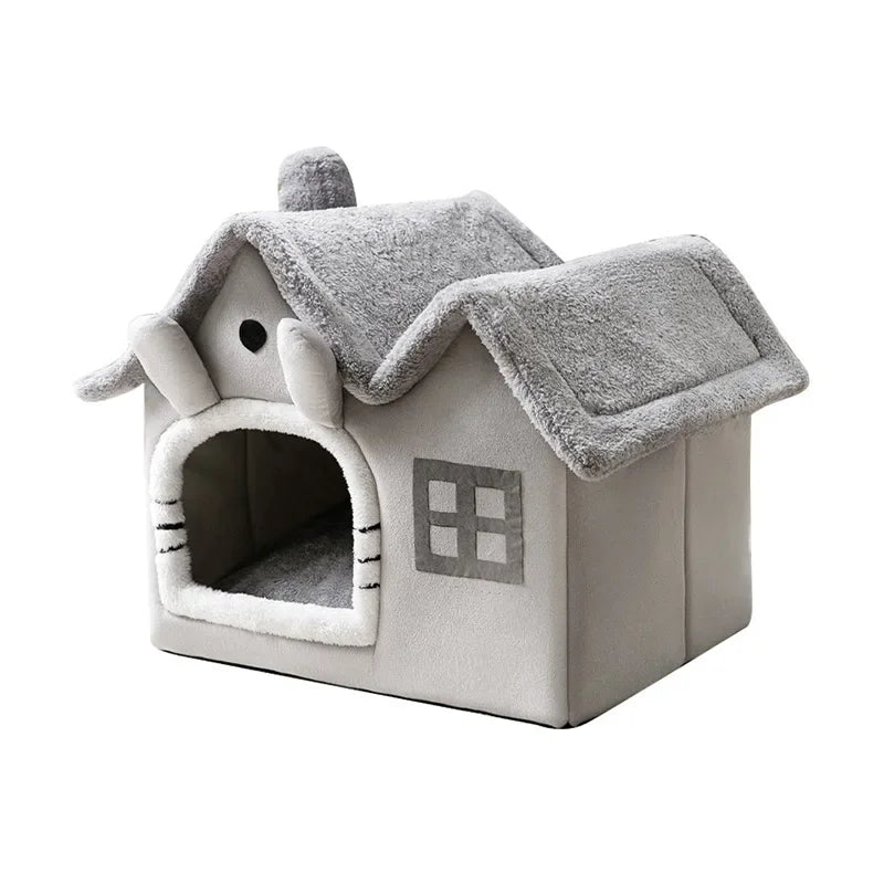 Foldable Cat House Cave Bed