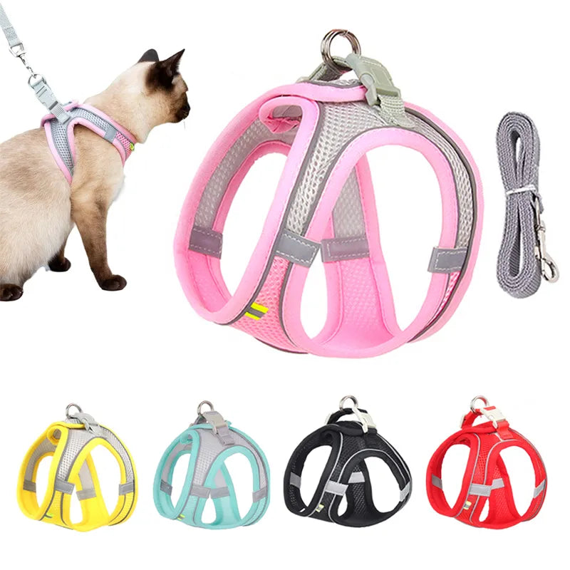 Soft & Comfort Reflective Harness and Leash