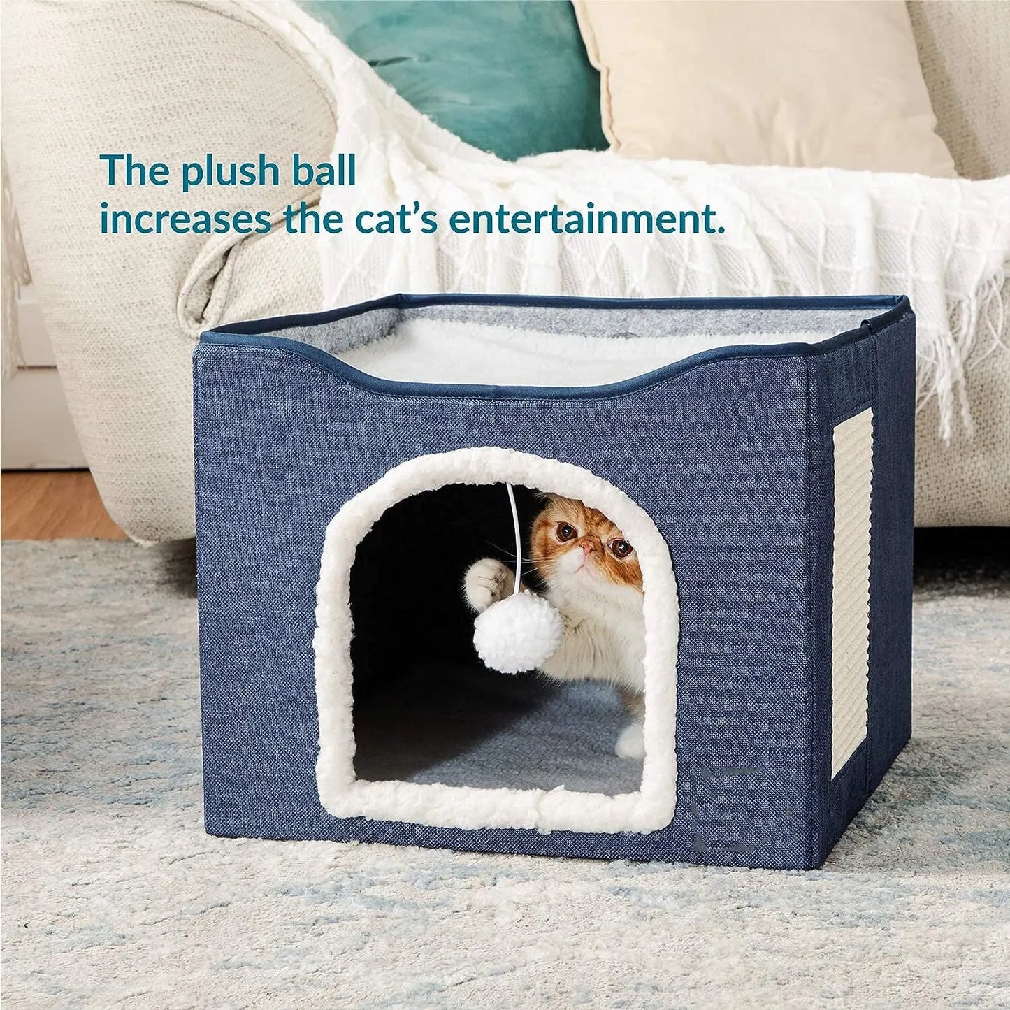 Double Layered Foldable Cat Beds