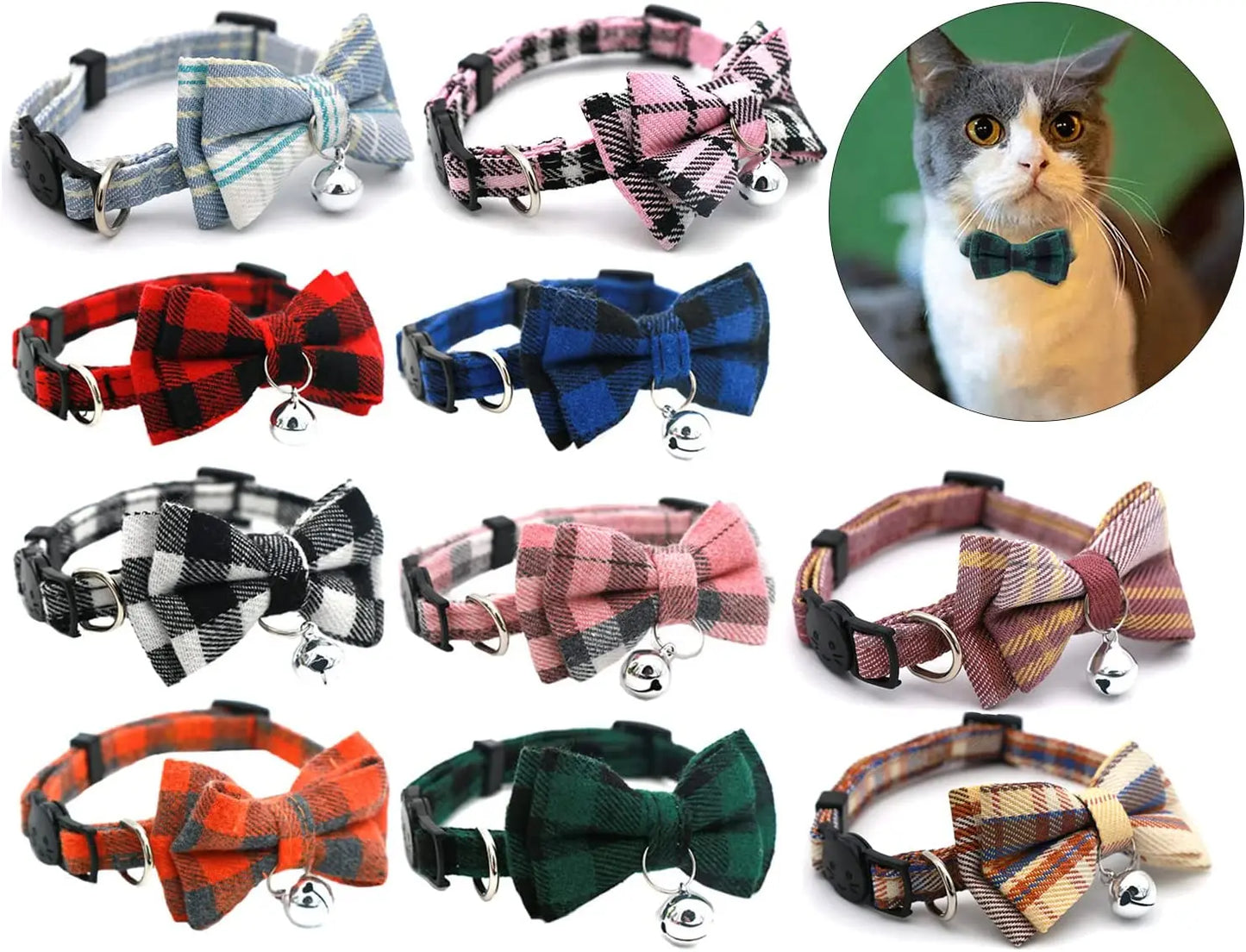 Scott Bow Tie Collar with Small Bell