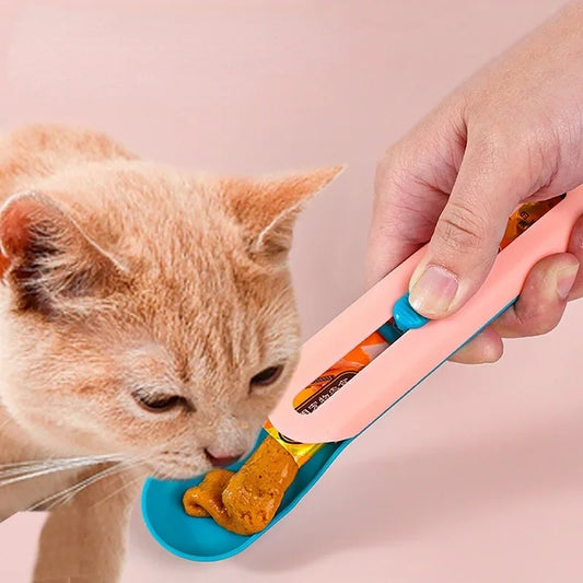 Cat Feeder Strip Squeeze Spoon