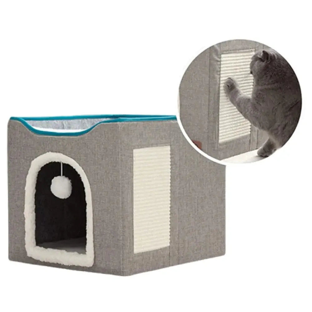 Double Layered Foldable Cat Beds