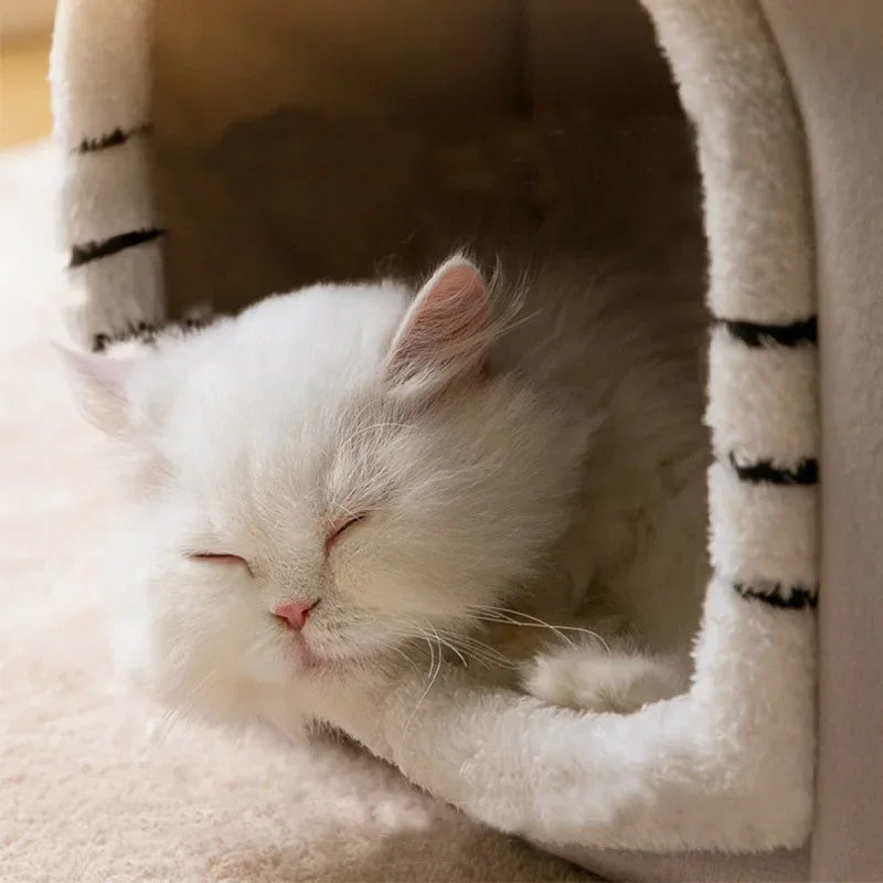 Foldable Cat House Cave Bed