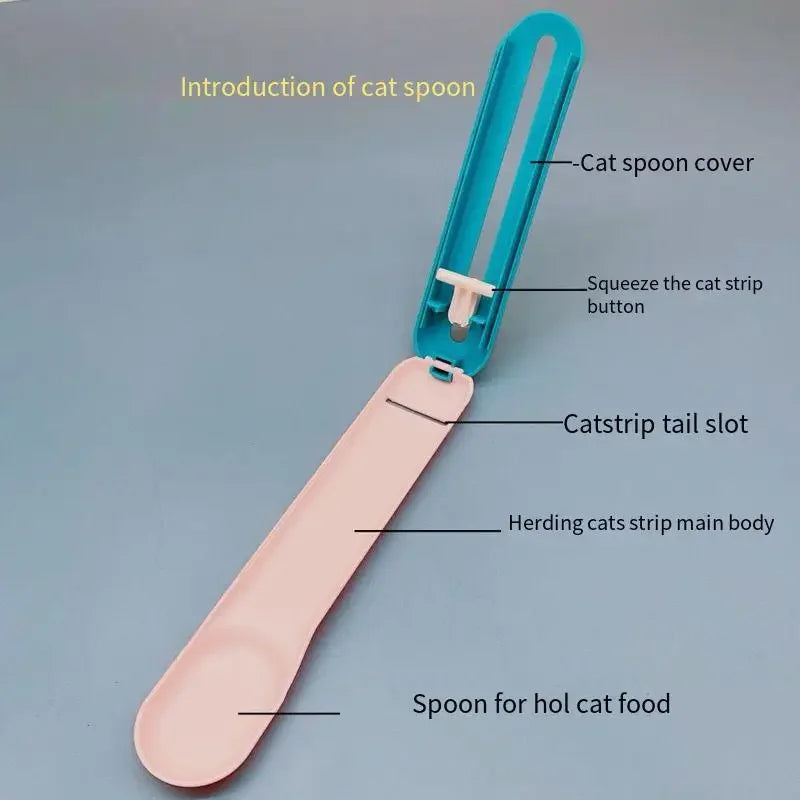 Cat Feeder Strip Squeeze Spoon