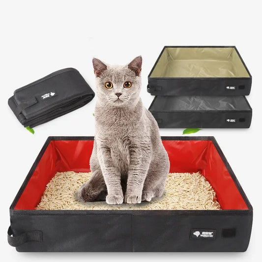 Waterproof Portable Folding Travel Pet Litter Box