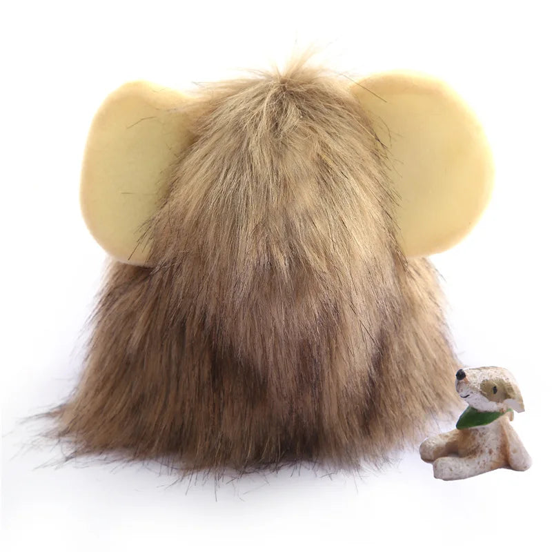 Lion Wig Pet Halloween Funny Costume