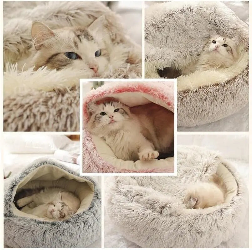 Soft Plush Pet Bed with Cover