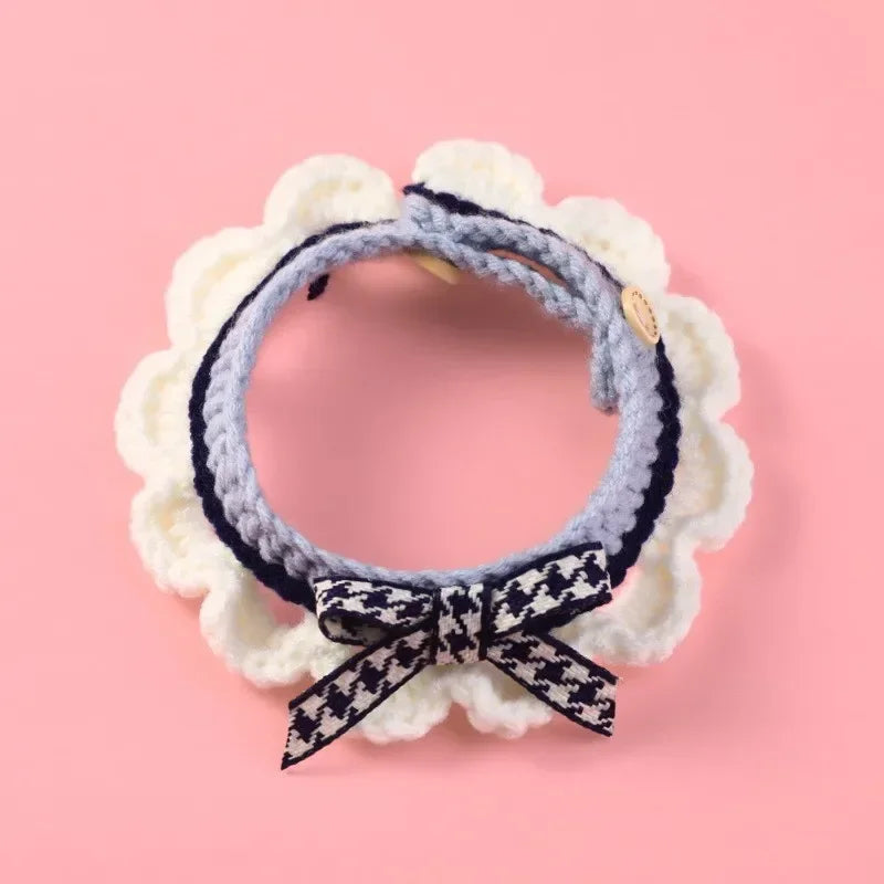 Cute Bow Knot Hand Knitted