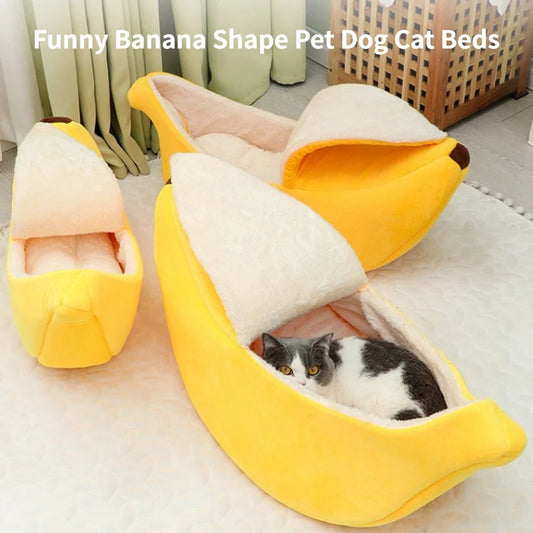 Funny Banana Cat Bed House