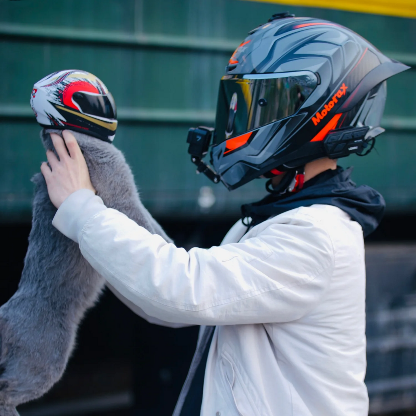 Small Pet Motorcycle Helmet